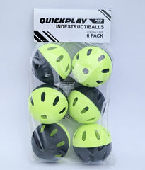 QUICKPLAY front packaging showing six training balls and durable carry box benefit