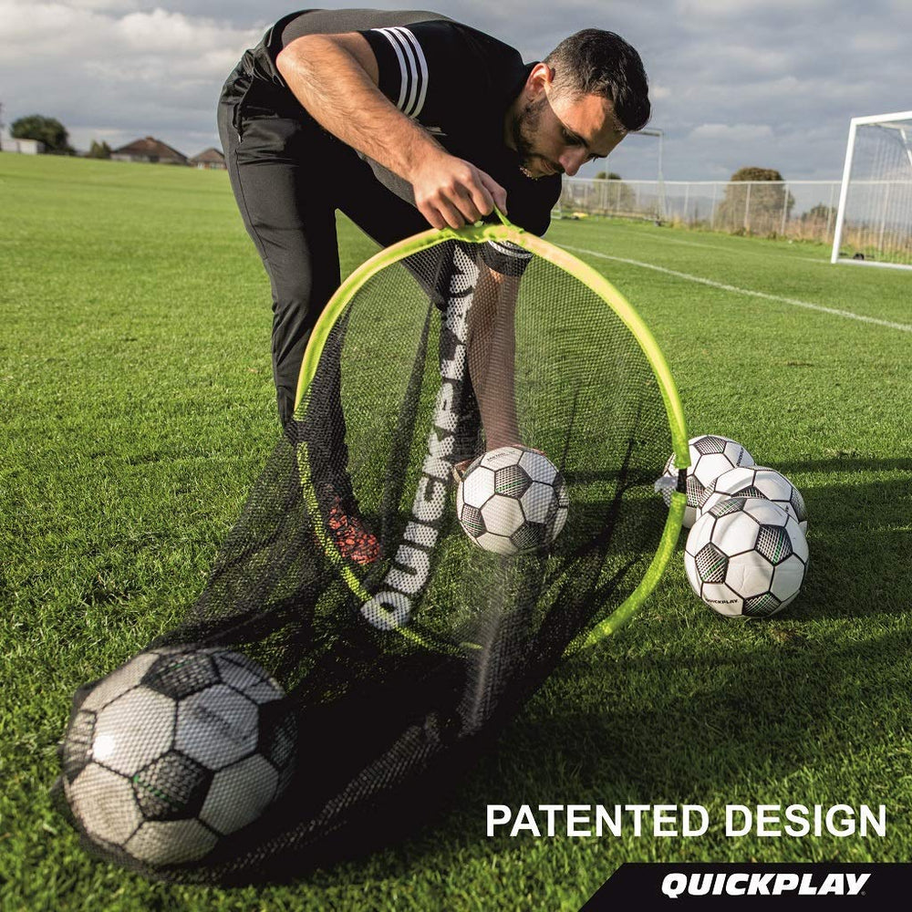 QuickPlay Target Sax attached to a goal frame demonstrating quick setup advantage