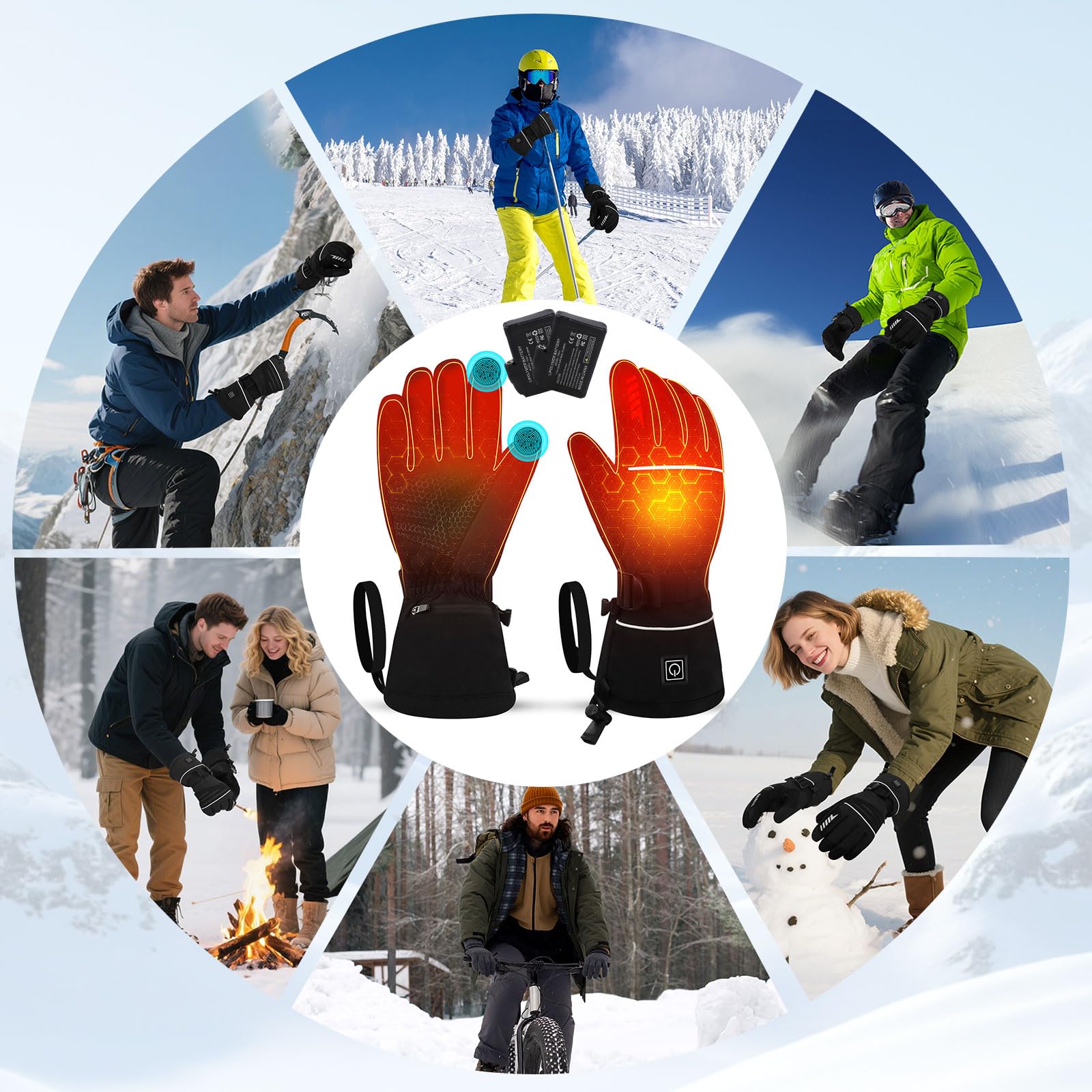 Quidnunc gloves on a hand showing fit and scale for accurate sizing
