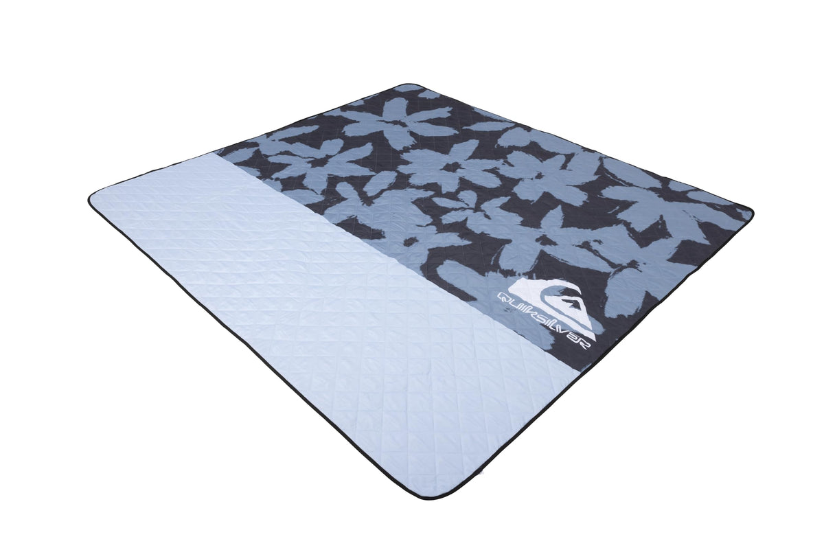Quiksilver front view of folded blanket showing compact portability and storage benefit