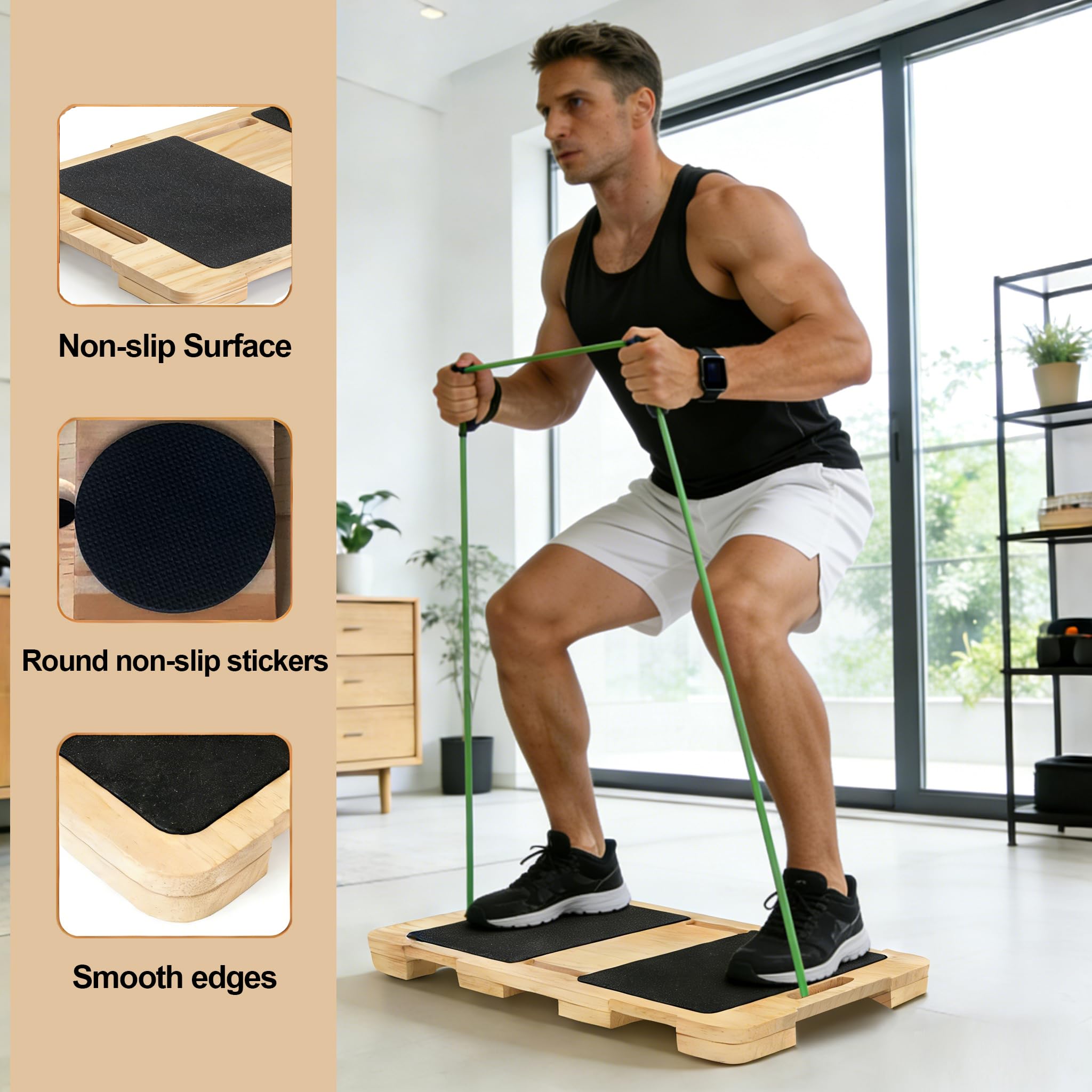 Quincry size comparison with foot showing compact footprint for small spaces