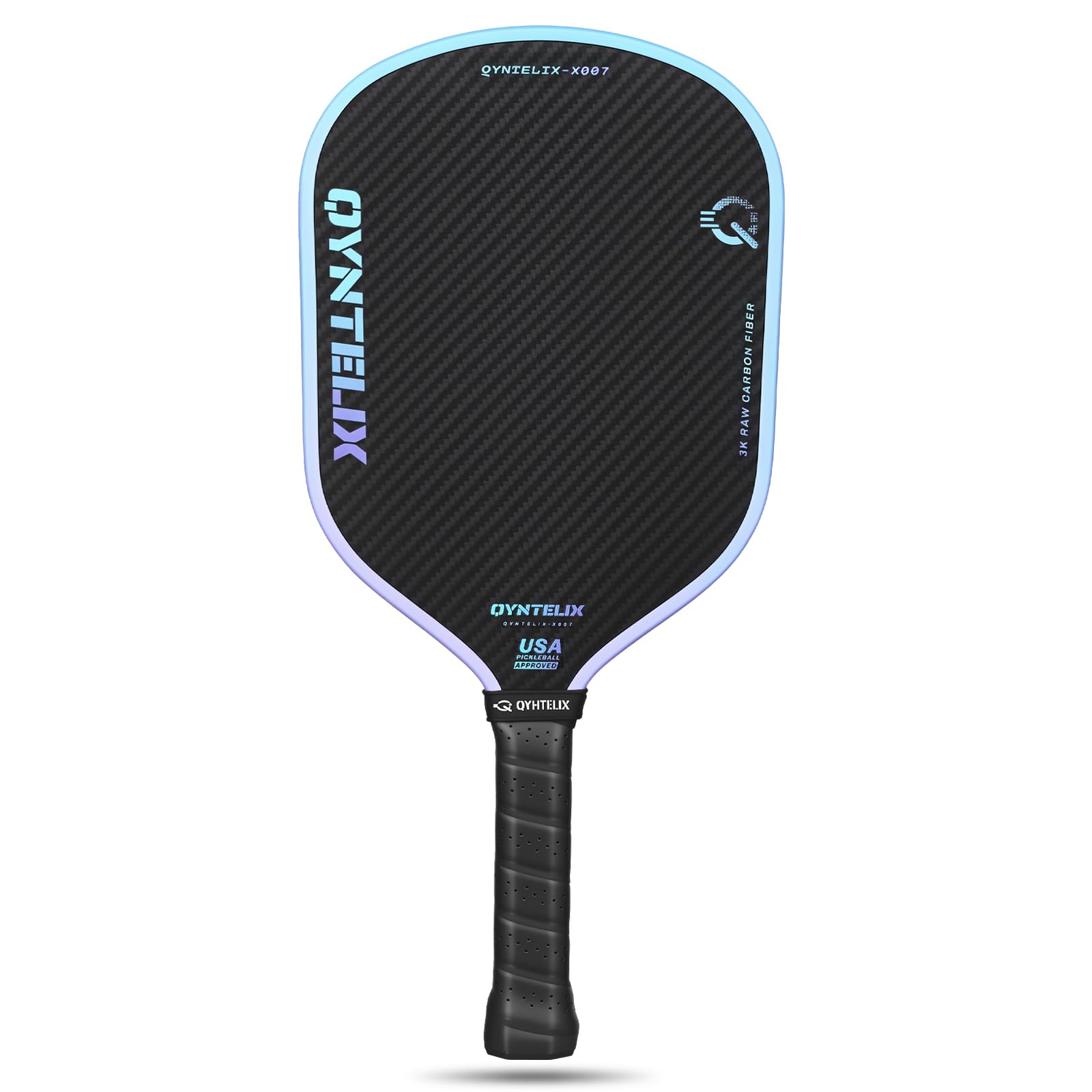 Qyntelix front face view showing carbon fiber for consistent power