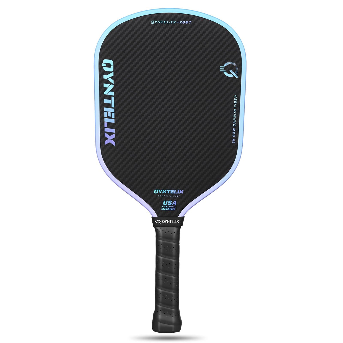 Qyntelix front face view showing carbon fiber for consistent power