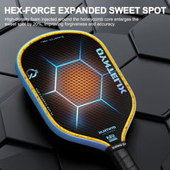 Qyntelix carbon weave texture close-up delivering spin control