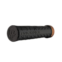 RaceFace Getta Grip front view showing grip shape and clamp for secure control