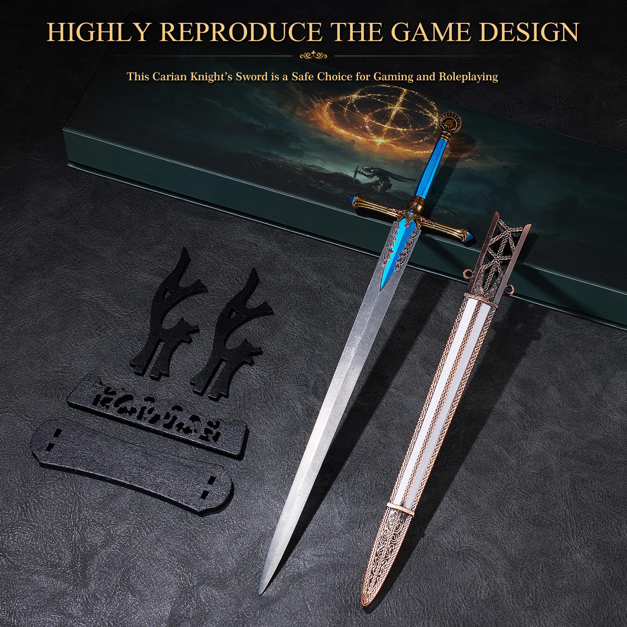 RACEROCKET sword in packaging showing branded box and safe shipping