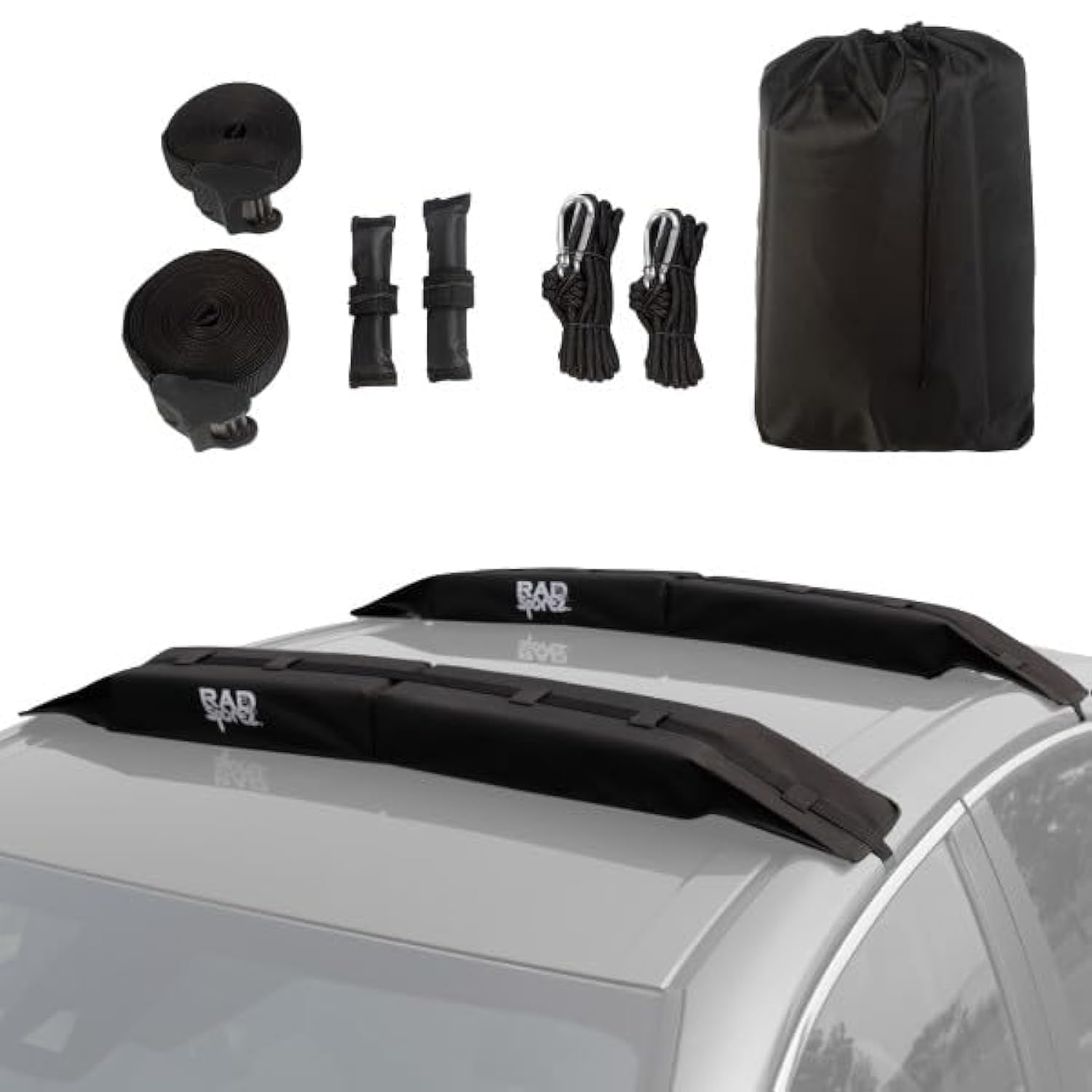 RAD Sportz front view of packed rack showing compact storage and portability
