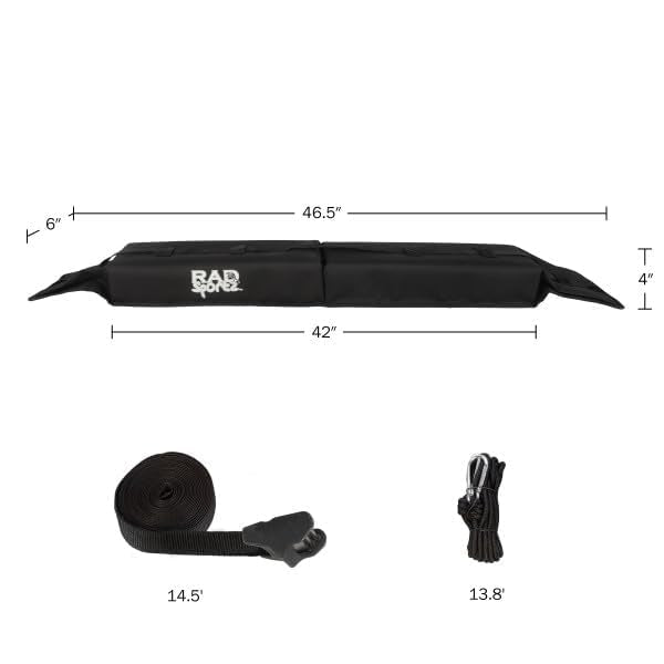 RAD Sportz loaded kayak on SUV roof demonstrating safe transport and stability