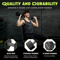 Rage Fitness in-use goblet squat demonstrating functional strength and comfortable handle