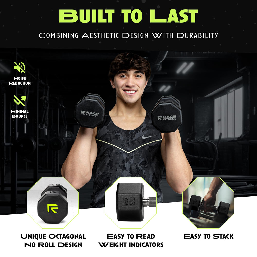 Rage Fitness stack comparison highlighting easy storage and tidy gym organization