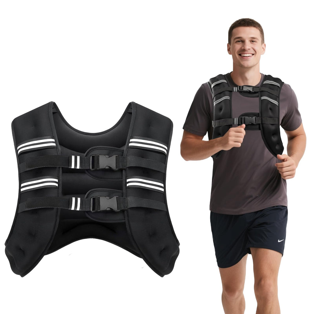 Ragebby vest front view showing snug fit and reflective stripe for safer workouts