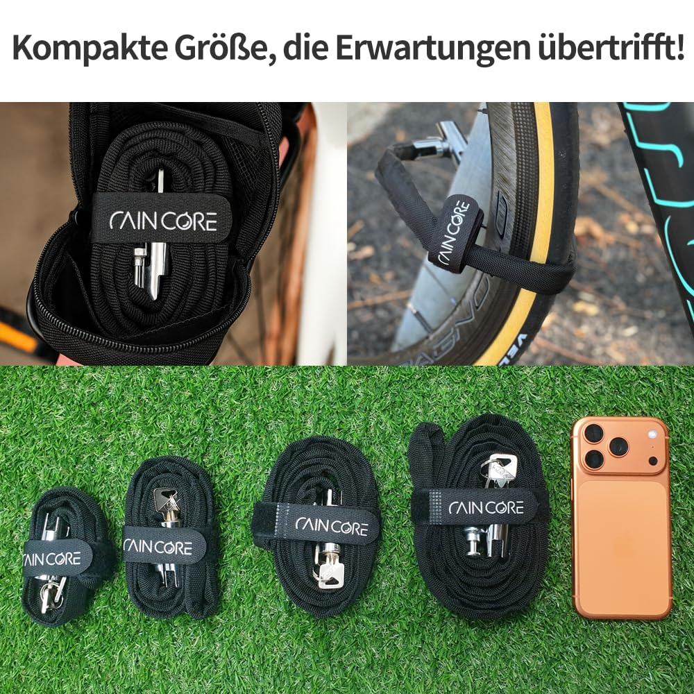 RAINCORE securing an e-bike and scooter demonstrating multi-vehicle compatibility