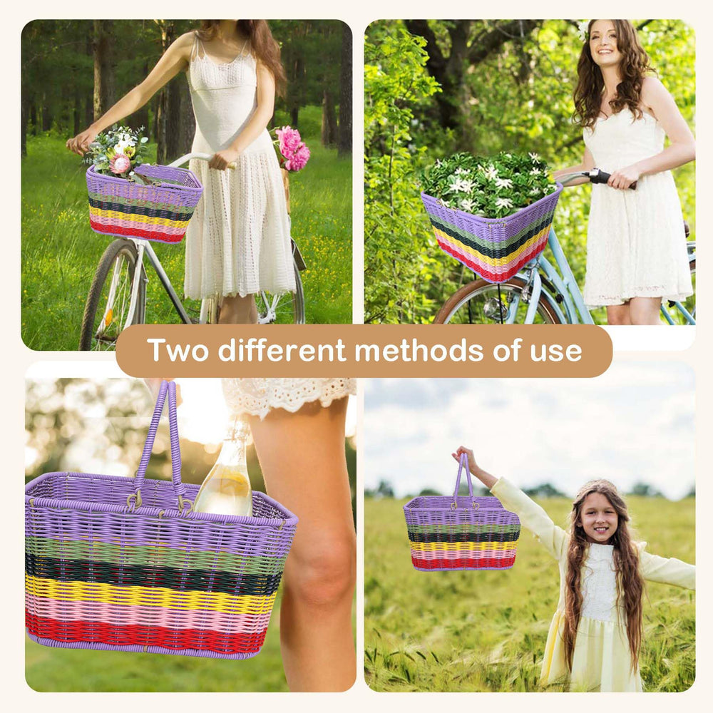 RainFlowwer double handles being carried for convenient transport