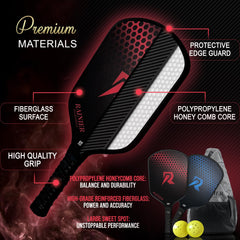 RAINIER PICKLEBALL cushioned ergonomic grip detail offering sweat-free secure hold