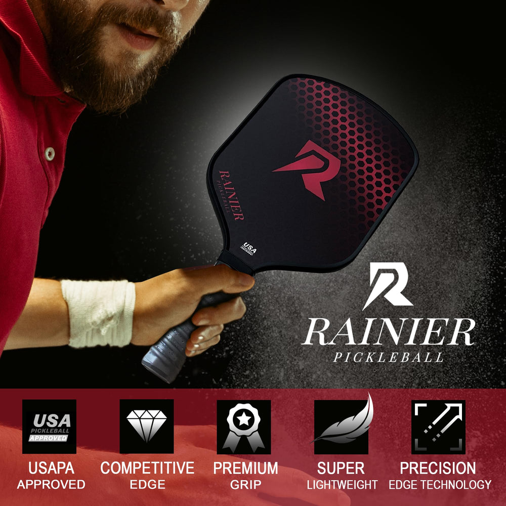 RAINIER PICKLEBALL boxed set staged ready to go for practice or match preparation