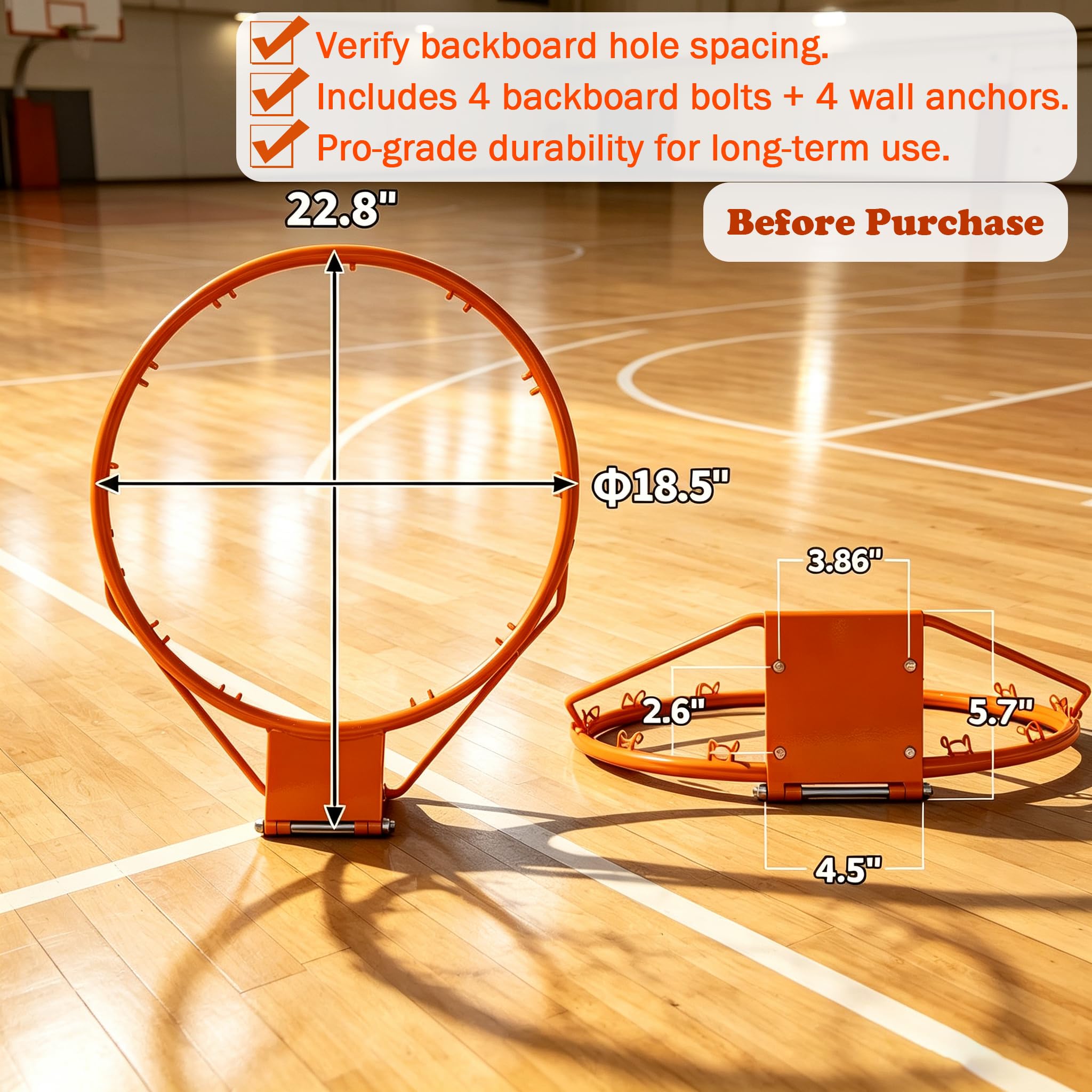 Rakon rim mounted in garage demonstrating adjustable height and utility
