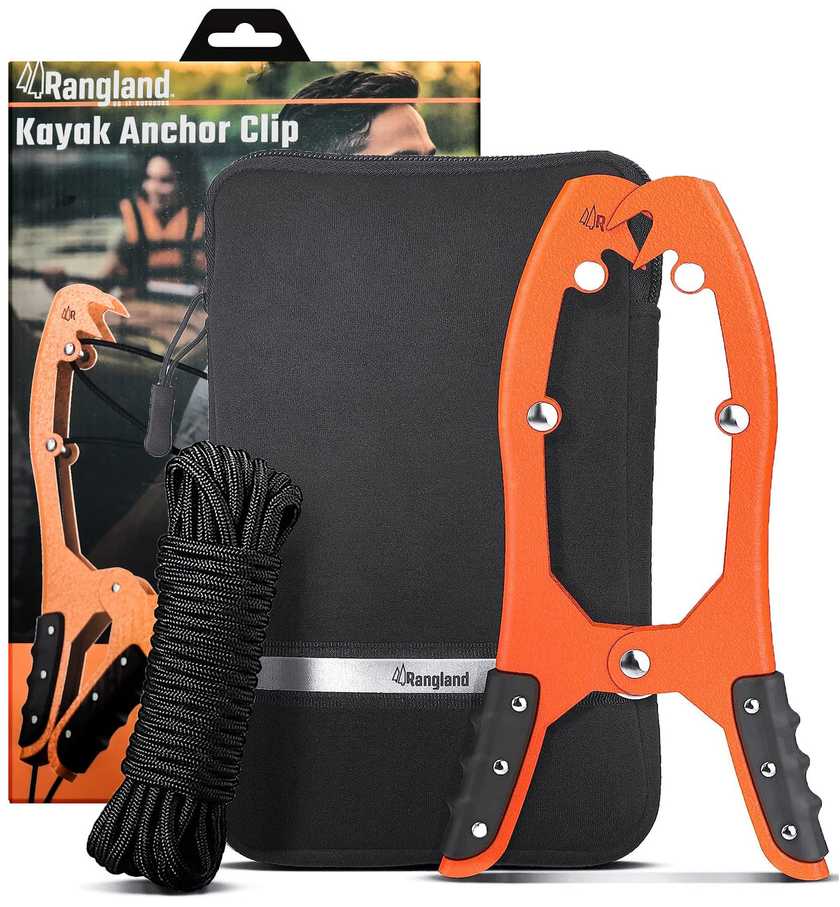 RANGLAND front view of clamp showing compact profile and durable finish