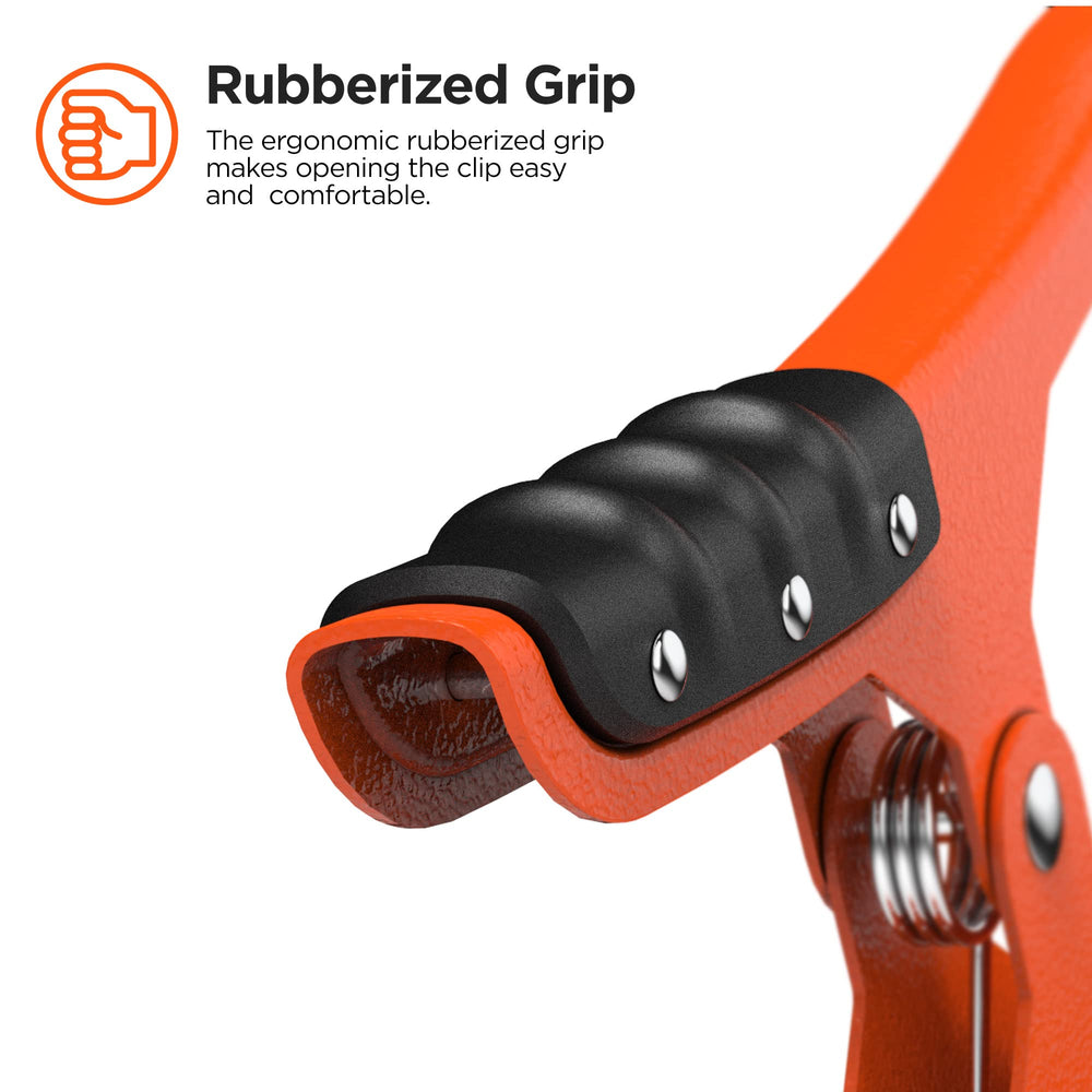 RANGLAND clamp next to paddle showing size and scale for convenience