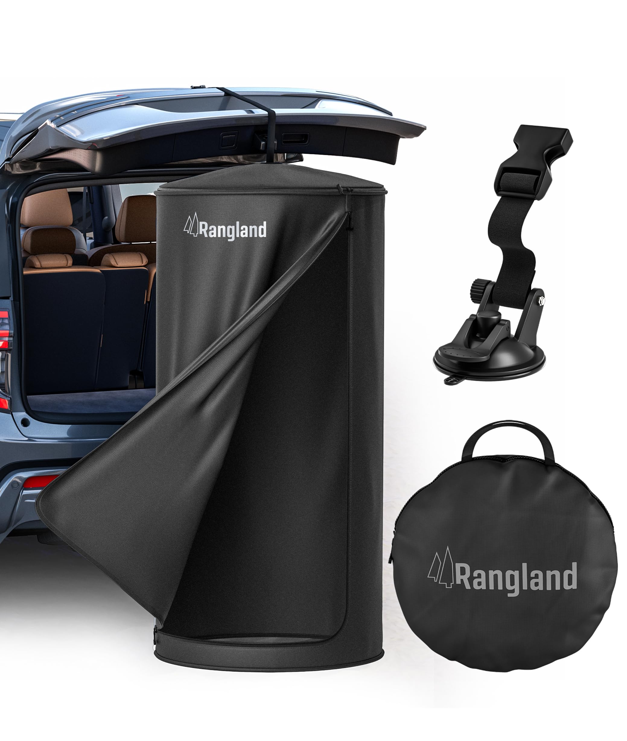 RANGLAND folded tent inside included carrying bag for easy transport