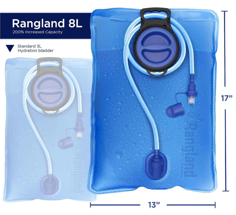 RANGLAND bladder in a campsite setup demonstrating group water access