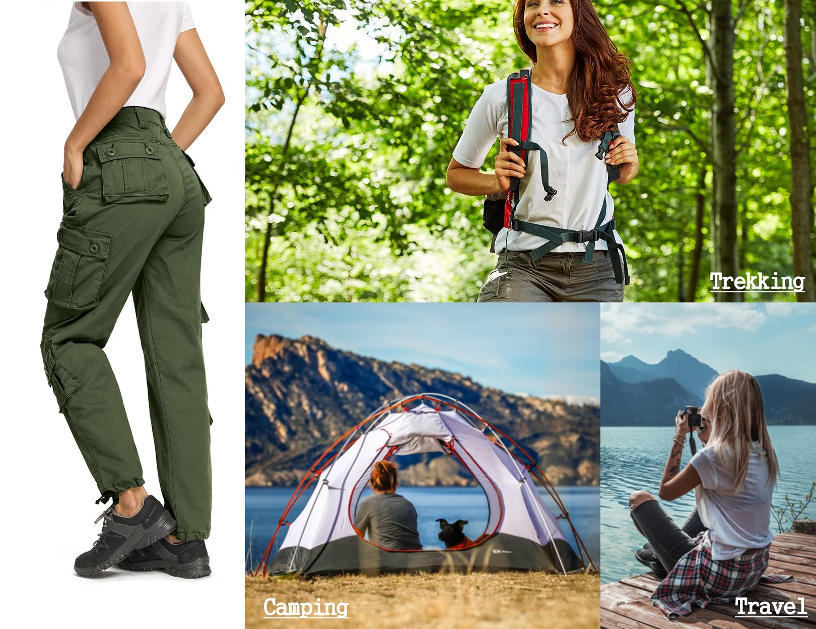 Raroauf pants worn hiking outdoors showing mobility and all-day comfort