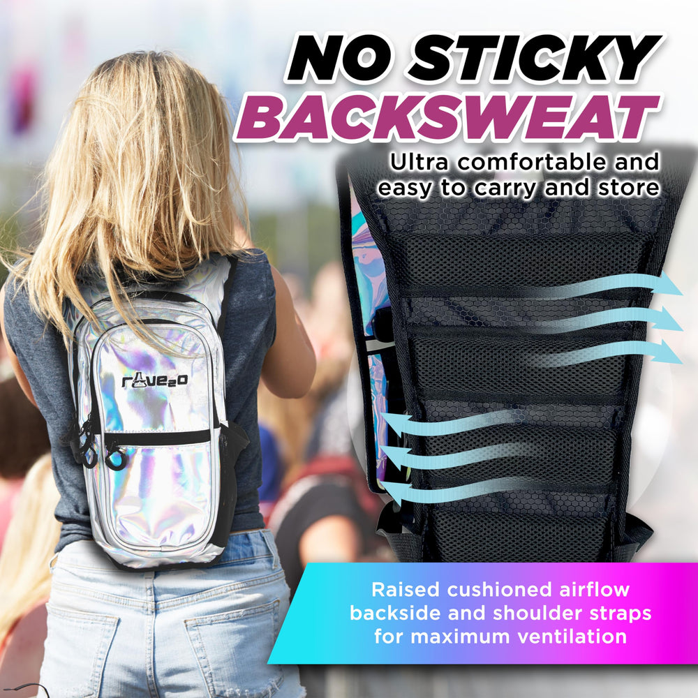 rave2o strap phone pocket and locking zipper for quick access and anti-theft protection