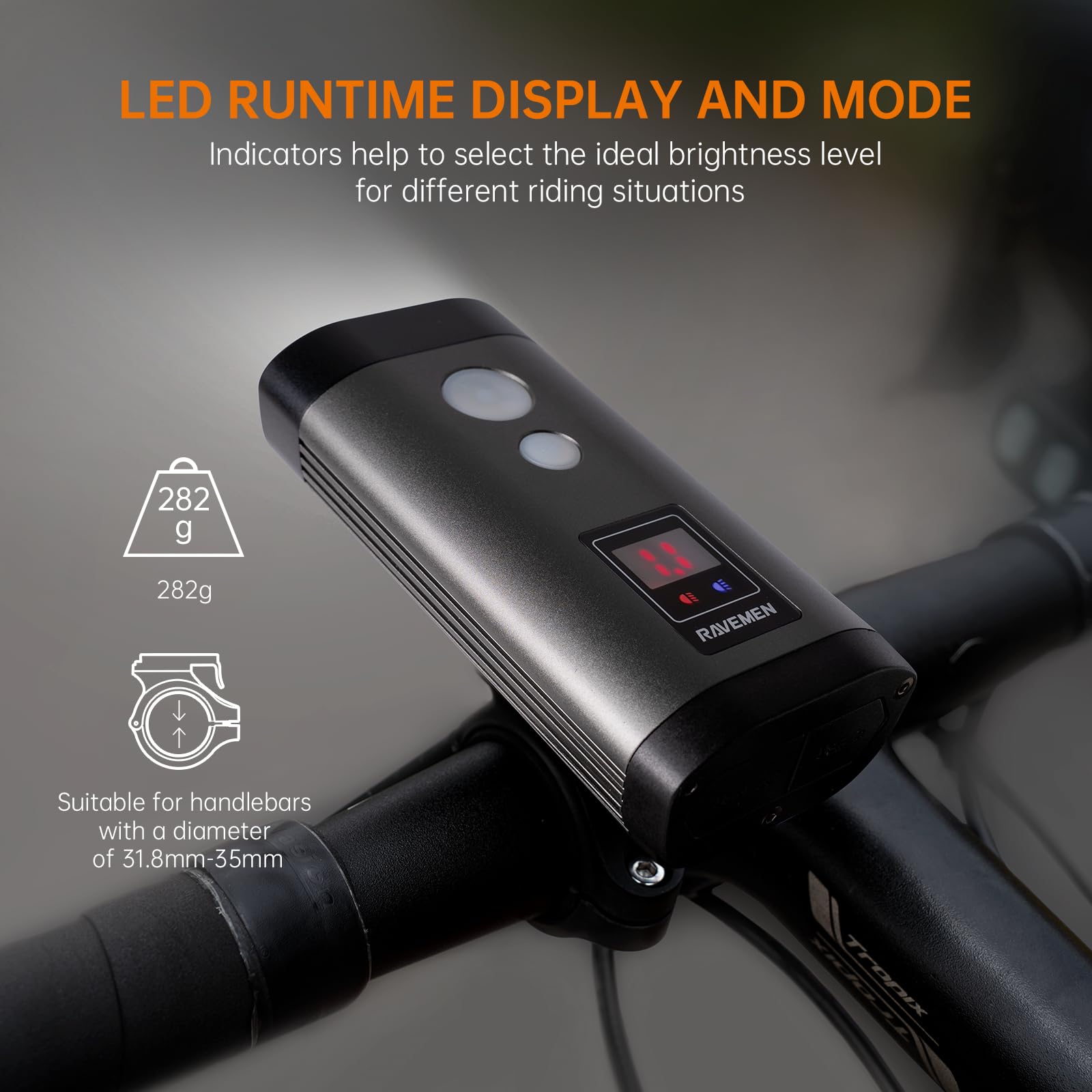 Ravemen PR2000 charging a phone with USB output as emergency powerbank