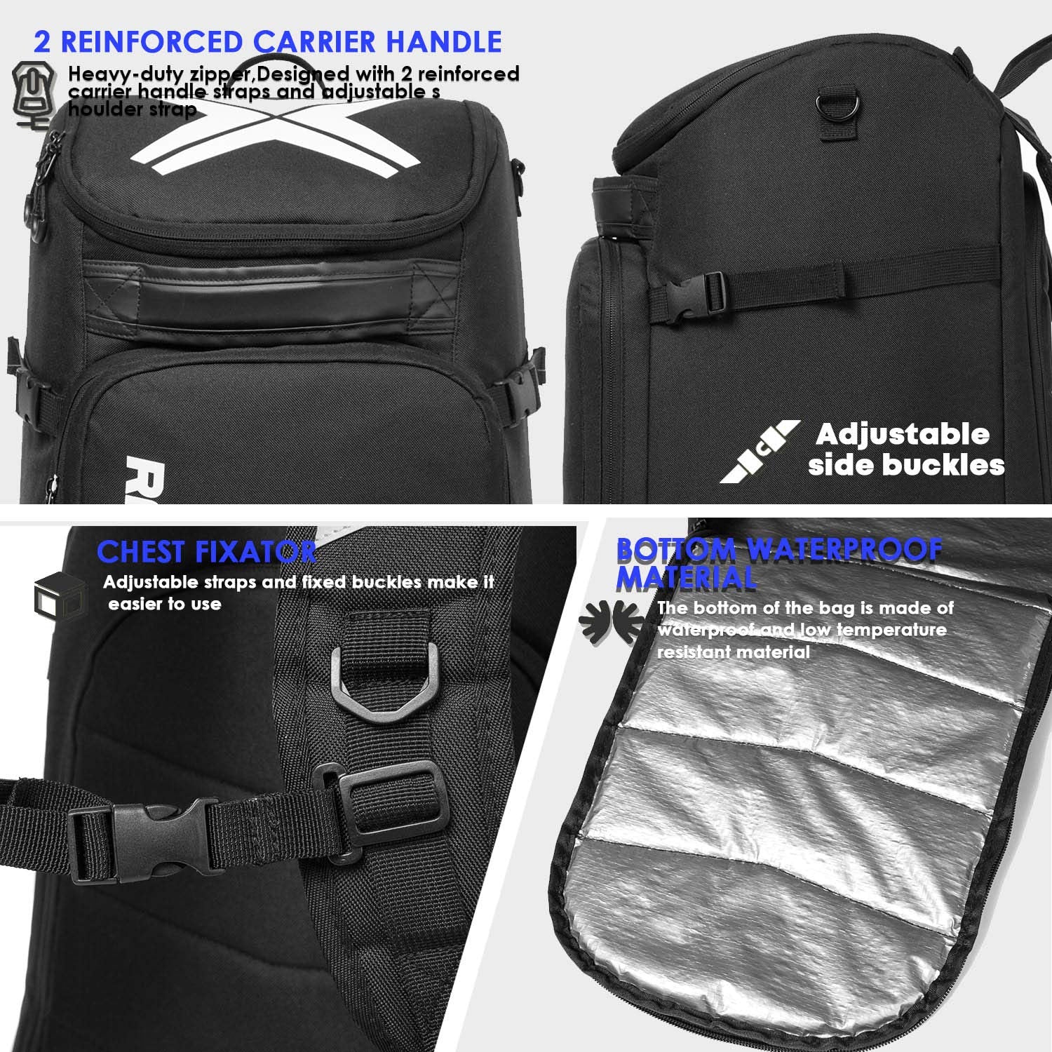 RAVOINCC being carried at ski resort for easy travel convenience
