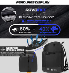RAVOINCC padded back and straps for comfortable carry on hikes