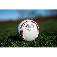 Rawlings baseball nestled in glove demonstrating secure catching benefit