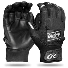Rawlings glove front view in black showing full design and premium look