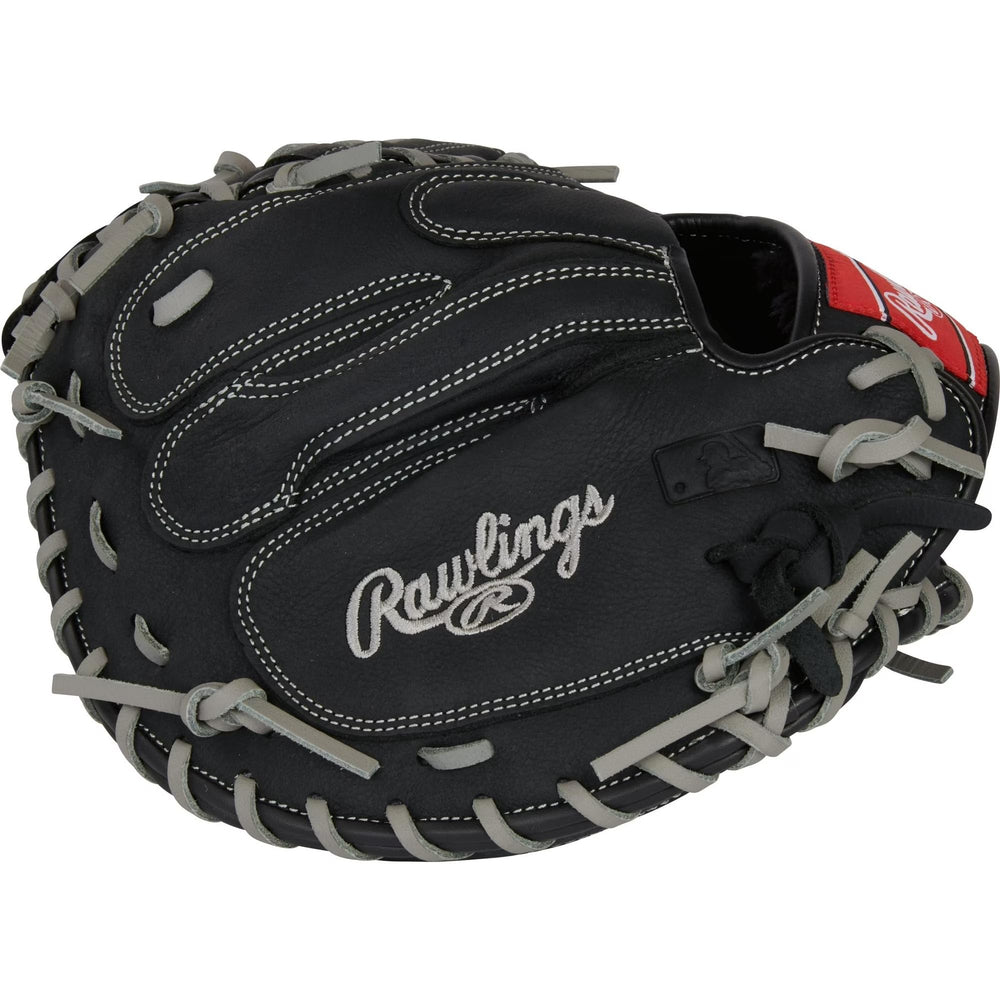 Rawlings side profile highlighting lightweight leather shell and flexibility