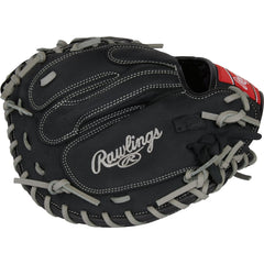 Rawlings side profile highlighting lightweight leather shell and flexibility
