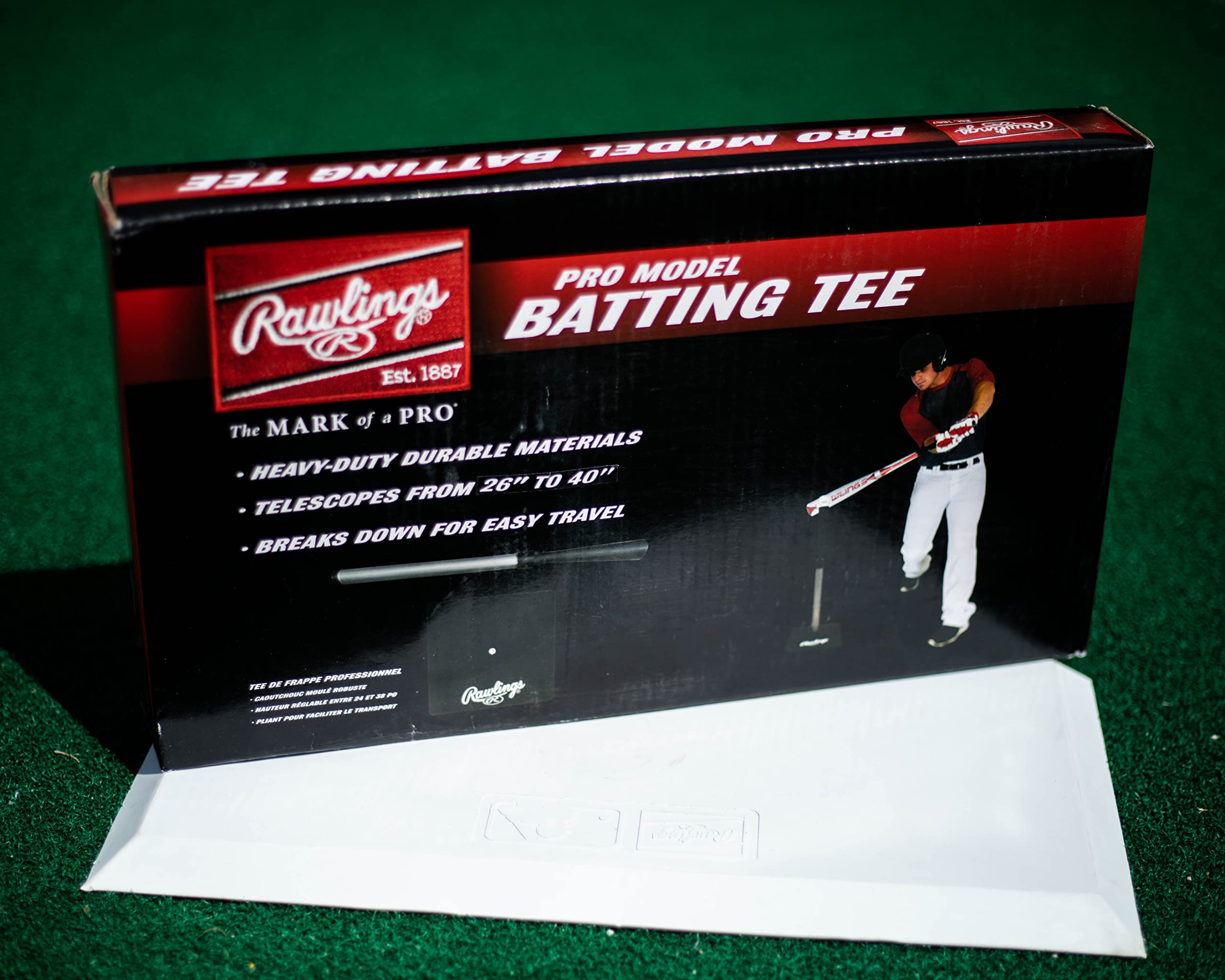 Rawlings pro model in use outdoors with player hitting and improving swing consistency