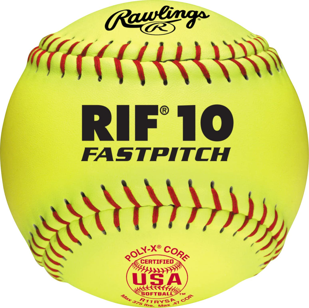Rawlings 12-pack front view showing yellow balls and packaging, ready for team practices