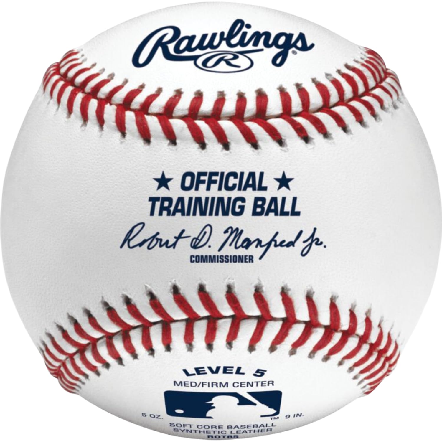 Rawlings ROTB5 front-packaging showing 12-count team pack for durable training