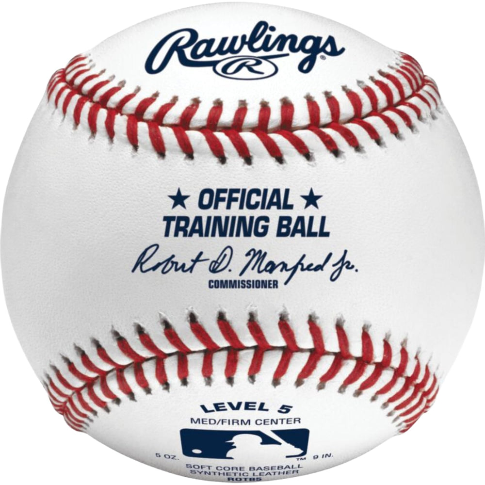 Rawlings ROTB5 front-packaging showing 12-count team pack for durable training