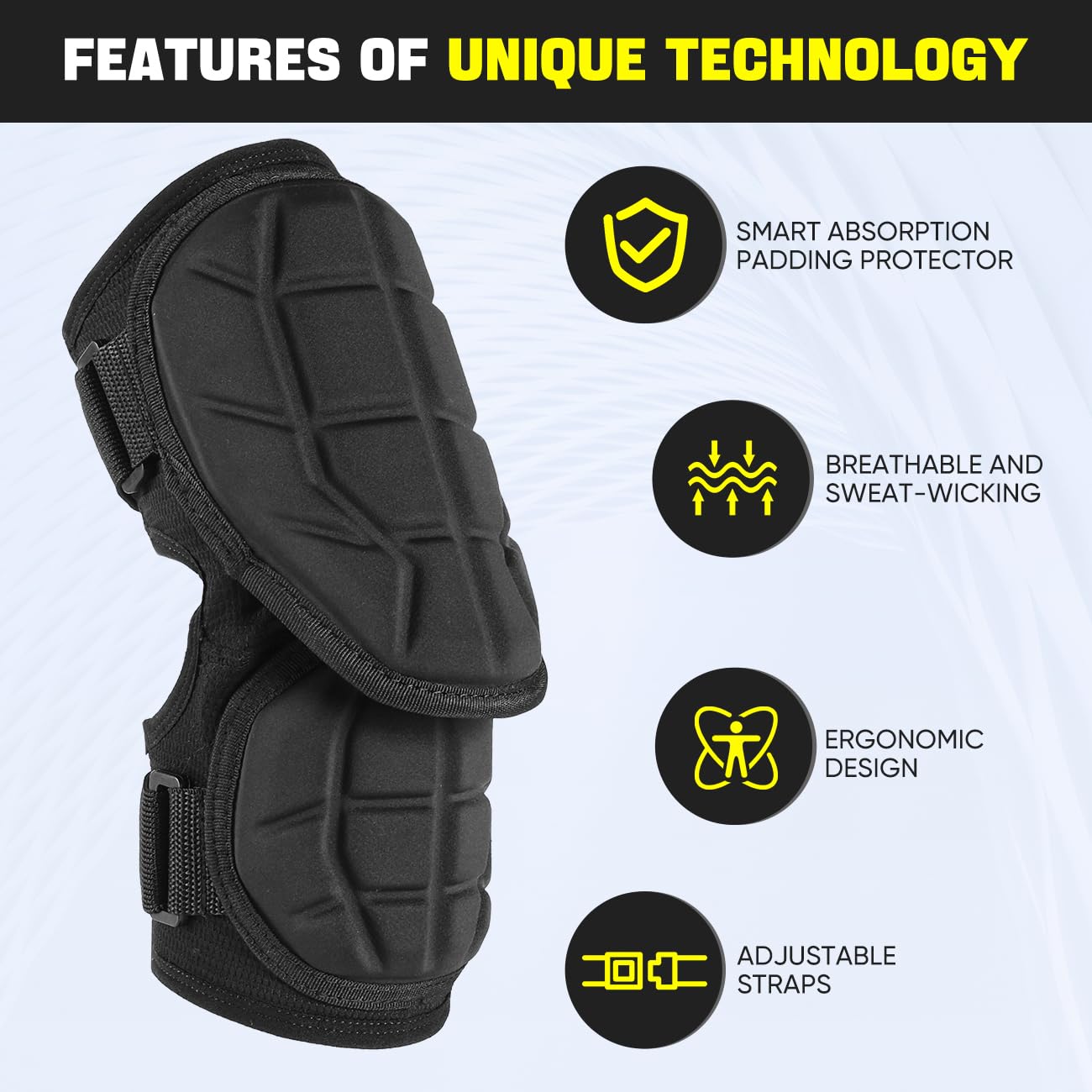 Rawxy close-up of high-rebound padding demonstrating shock absorption