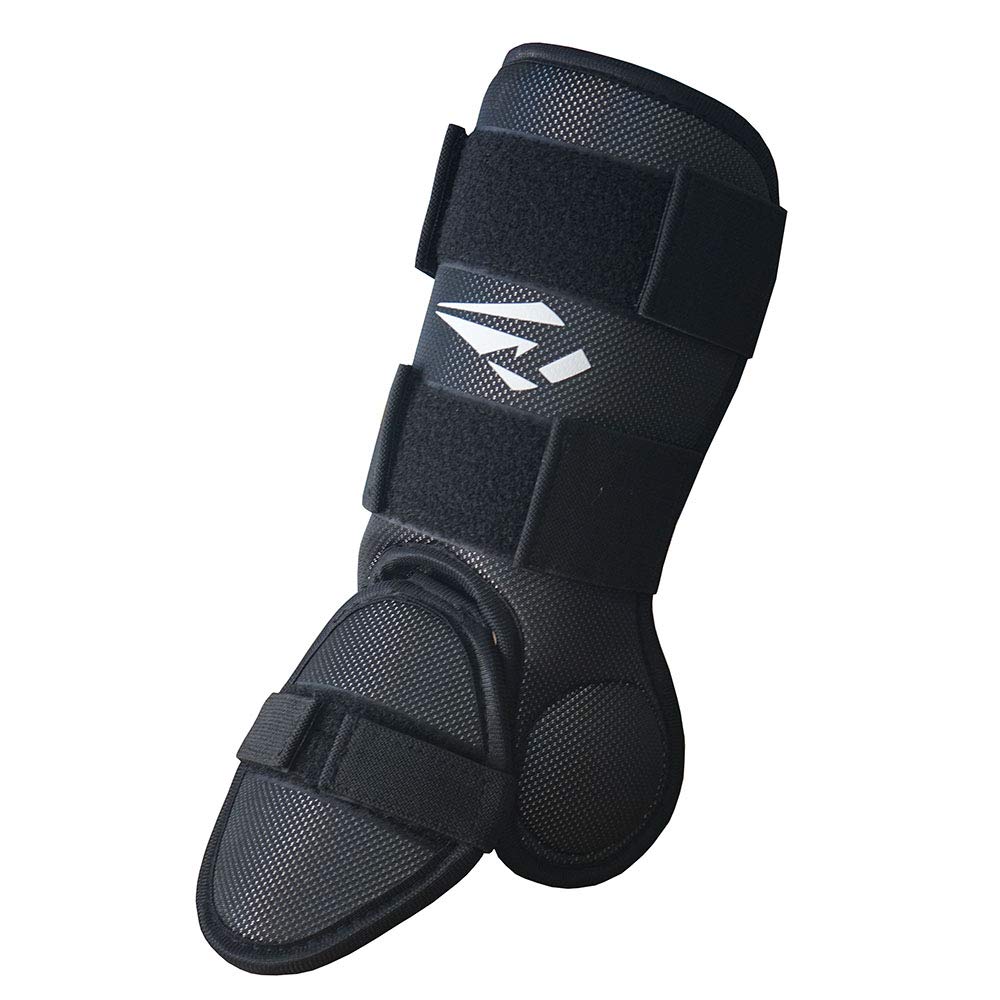 Rawxy front view leg guard showing full shin and foot protection and secure coverage
