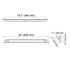 Raycharm mounted on RV awning illuminating entry area for safe access