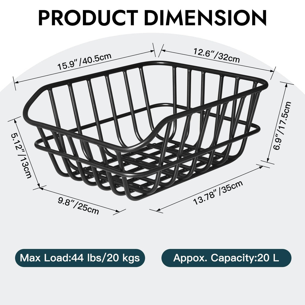 RAYMACE cargo net securing items inside basket to prevent shifting during rides for safety
