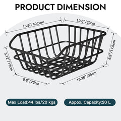 RAYMACE cargo net securing items inside basket to prevent shifting during rides for safety