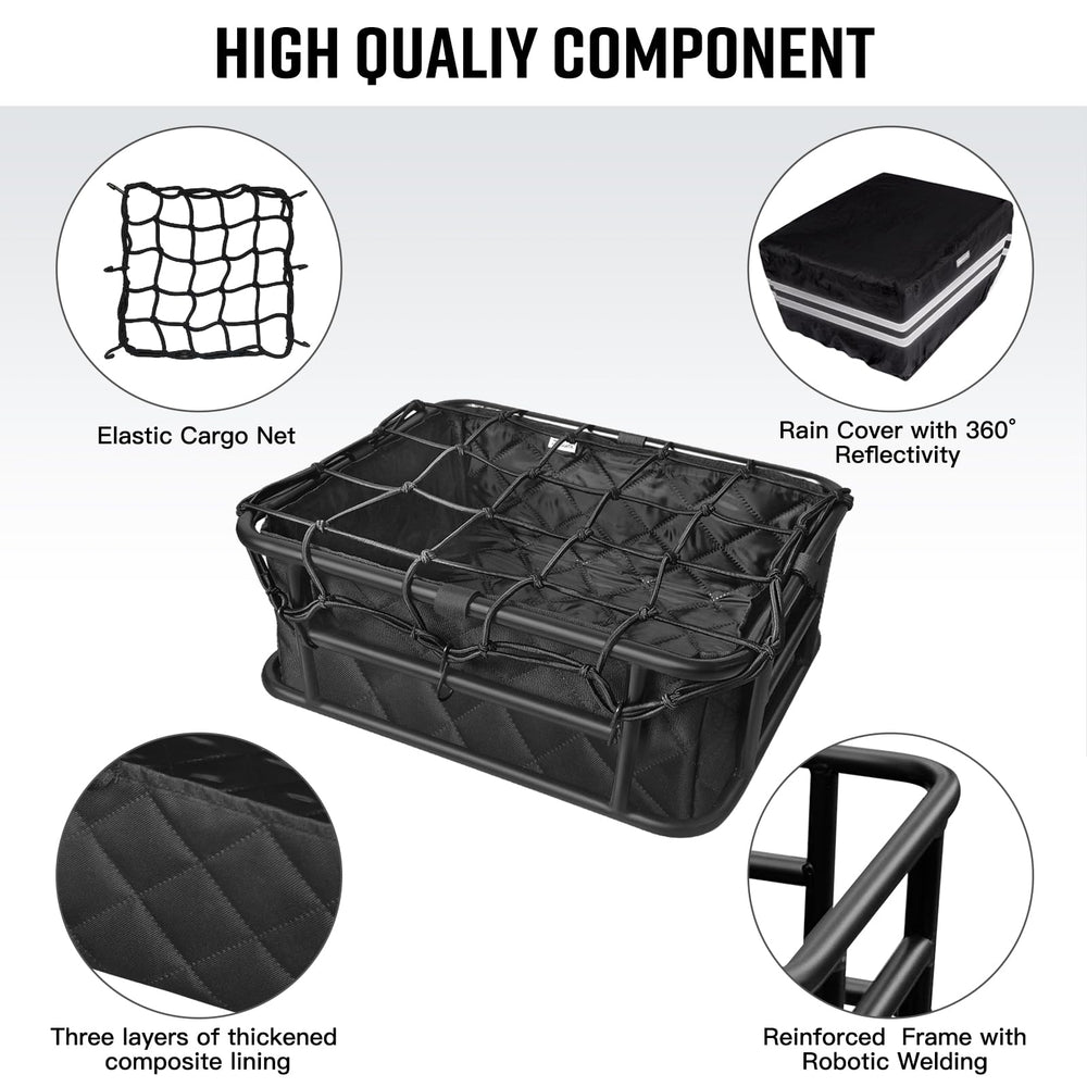 RAYMACE elastic cargo net securing oversized load for safer rides