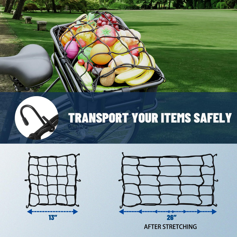 RAYMACE bungee net hooks detail demonstrating adjustable fastening