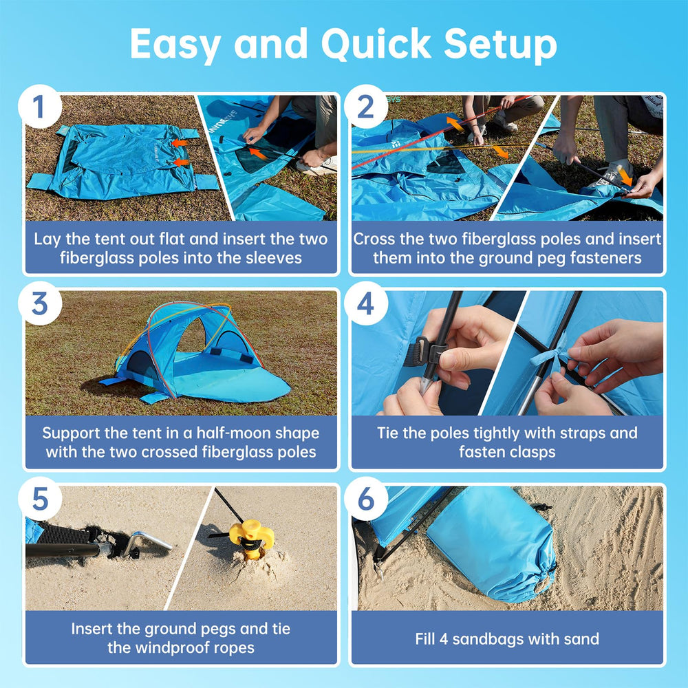 Raynesys folded tent in carry bag showing compact portability benefit