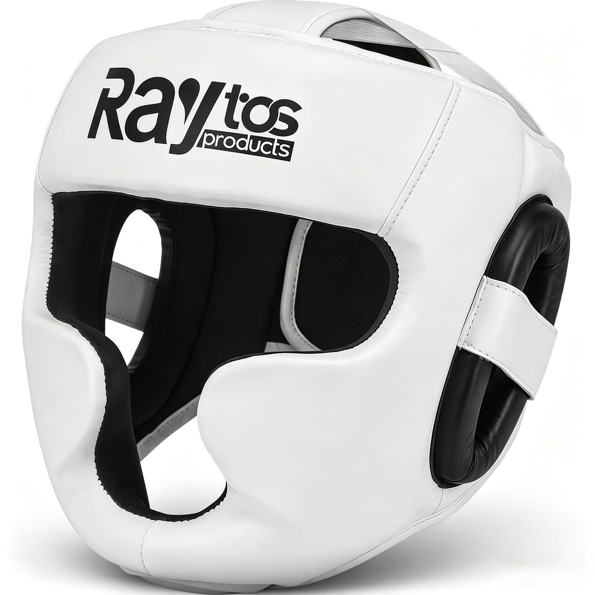 Raytos headgear front view showing full-face protection and clear sightlines benefit