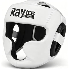 Raytos headgear front view showing full-face protection and clear sightlines benefit