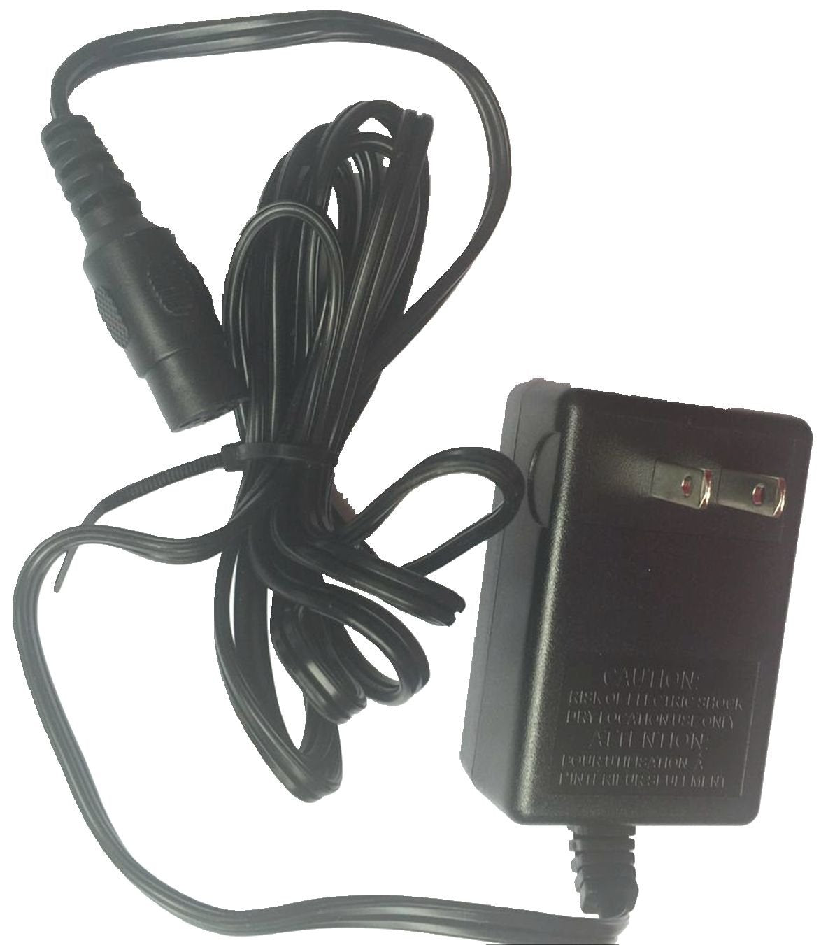 Razor charger label with model and electrical specs for confident compatibility checks