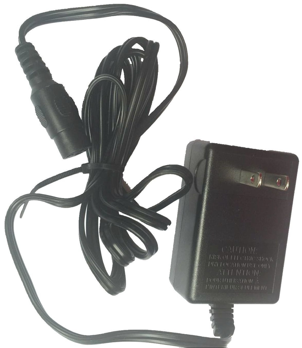 Razor charger label with model and electrical specs for confident compatibility checks