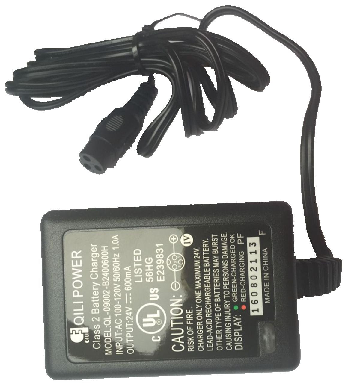 Razor charger beside parked scooter showing ready‑to‑use convenience for riders